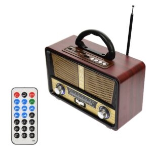 res_a900e672f2bd6a48e89bcb1ac631a8e0 Radio MP3 Portabil cu Bluetooth, Telecomanda, Baterie Reincarcabila, Bluetooth, Radio FM/AM/SW, Slot SD/USB, Sunet de Inalta Calitate